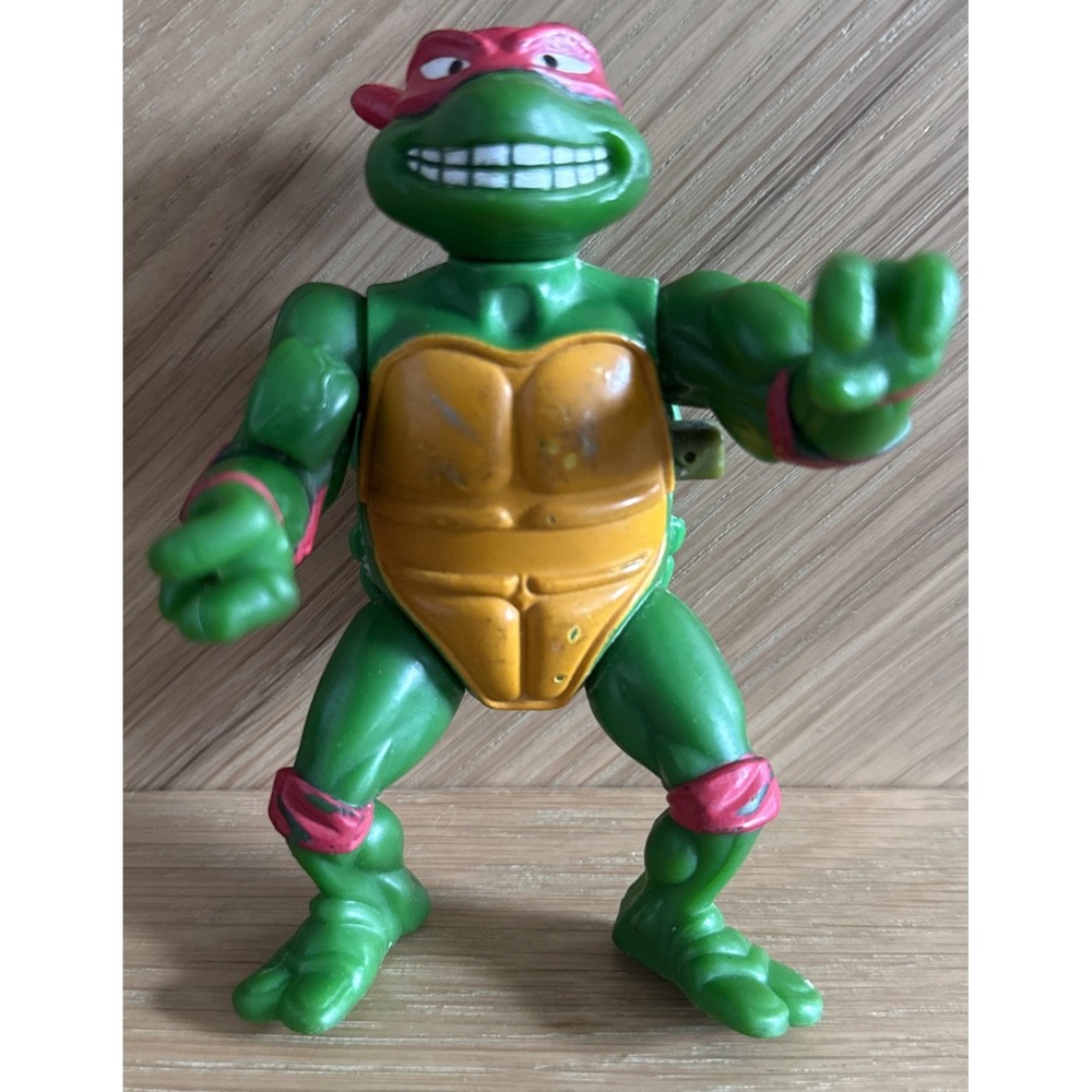 Vintage TMNT 1989 Wacky Action Breakfightin Raphael Figure (No Accessories)